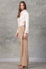 Regent Pleated Satin French Cuff Shirt