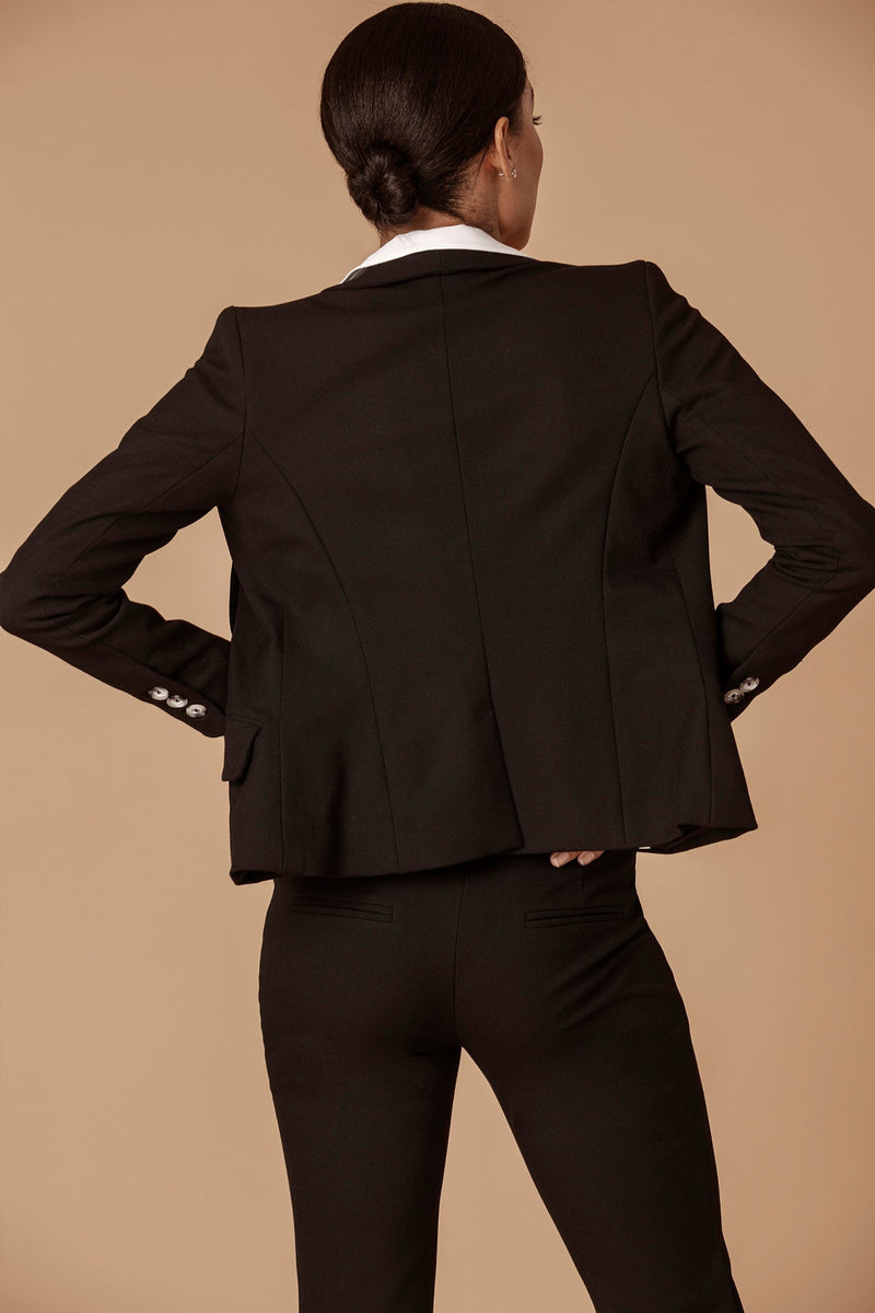 classic black blazer