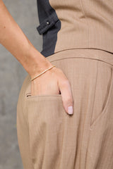 The Edit Camel Wide Leg Pants