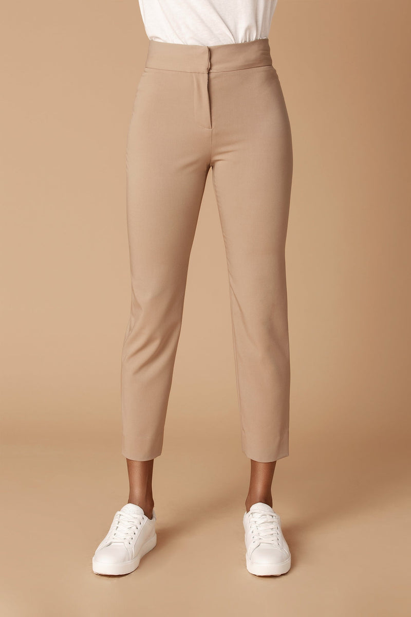 The Stretch Tailored Ankle Pant in Camel